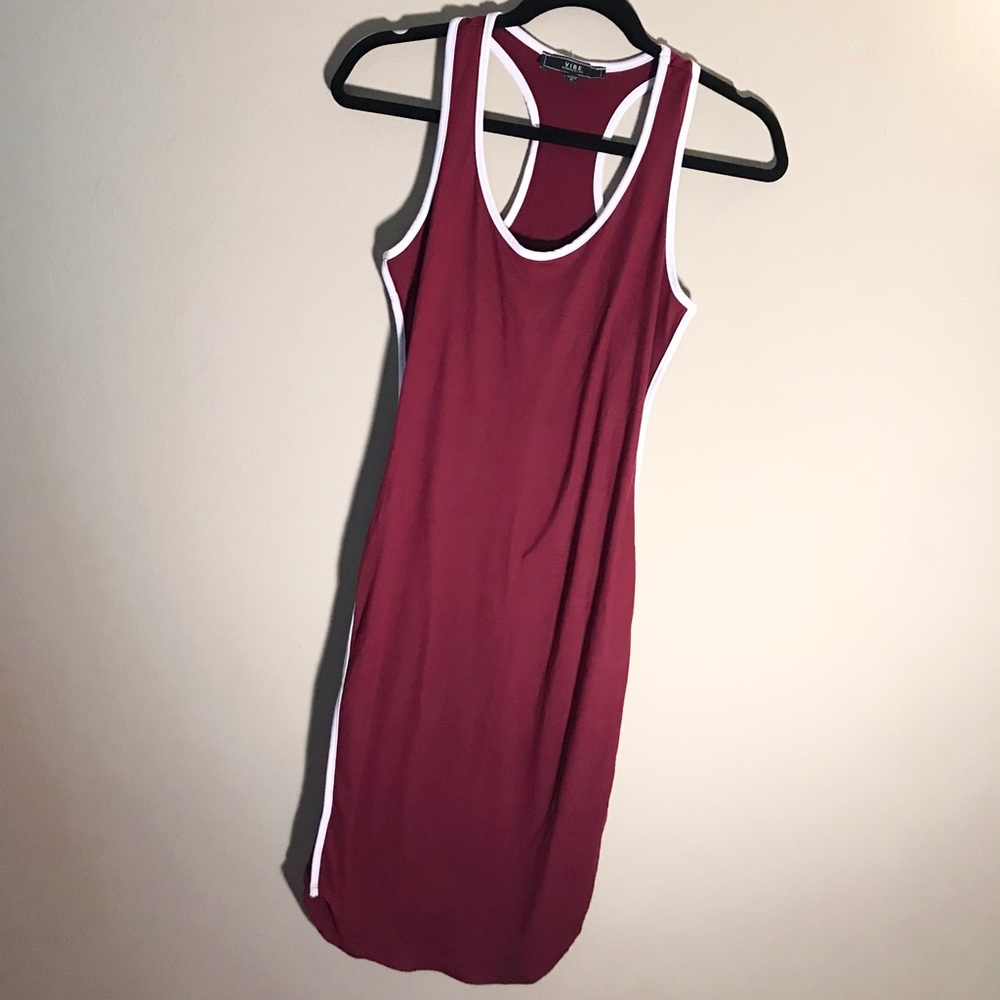 Vibe Sportswear Maroon Dress